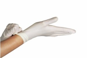 Verschmutzung beikommen mit Handschuhe
